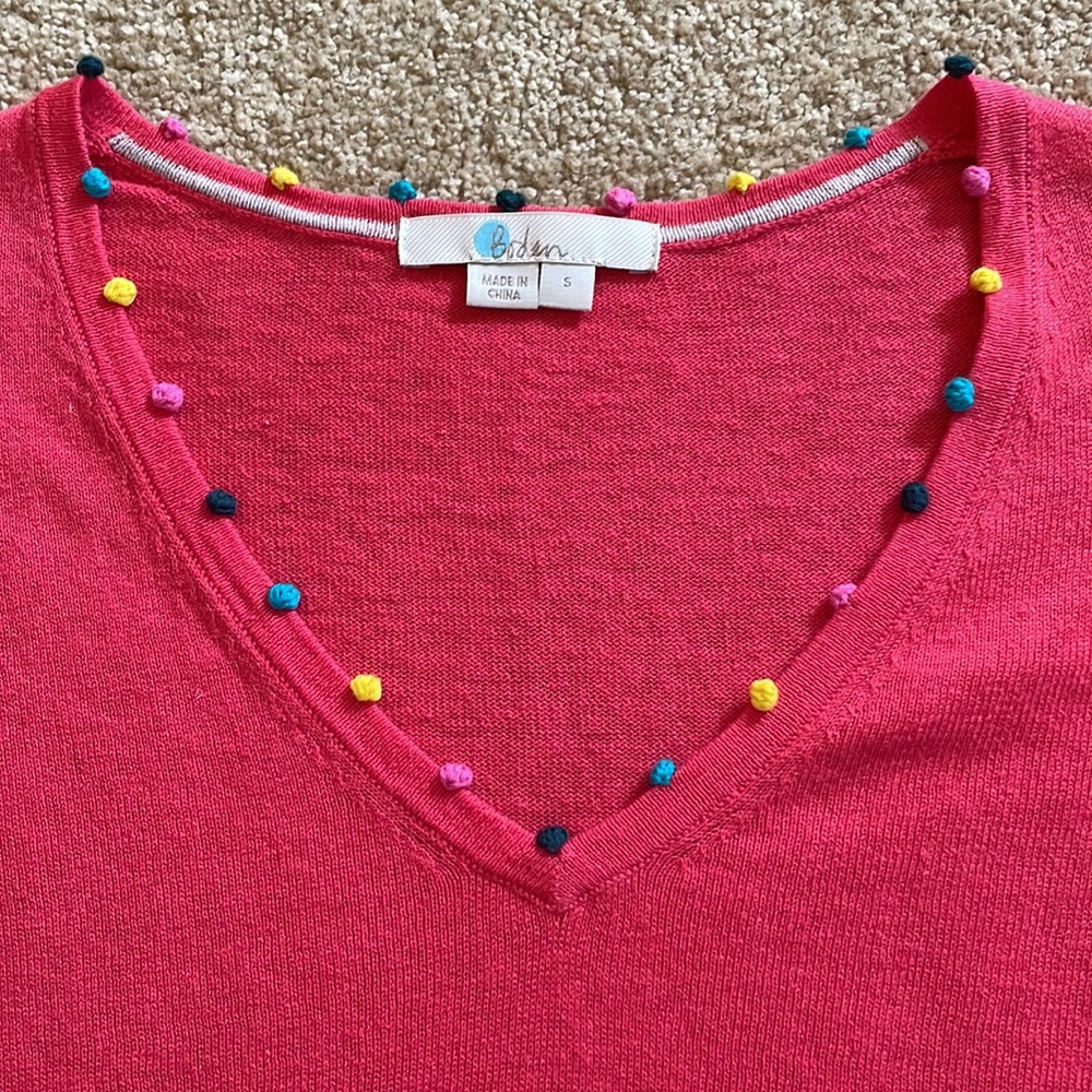 Boden sweater linen/cotton blend size S